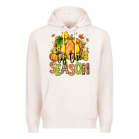 Pale Pink Tis' the season Fall Softball Premium Hoodie - RanaPortraitStore