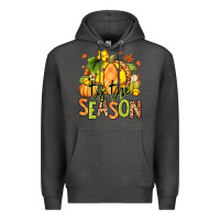 Charcoal Heather Tis' the season Fall Softball Premium Hoodie - RanaPortraitStore