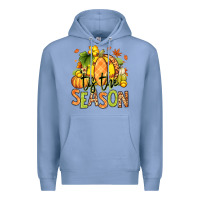 Colony Blue Tis' the season Fall Softball Premium Hoodie - RanaPortraitStore