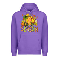 Purple Tis' the season Fall Softball Premium Hoodie - RanaPortraitStore