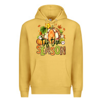 Antique Gold Tis' the season Fall American Football Premium Hoodie - RanaPortraitStore