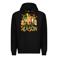Black Tis' the season Fall American Football Premium Hoodie - RanaPortraitStore