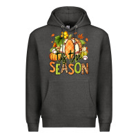 Charcoal Heather Tis' the season Fall American Football Premium Hoodie - RanaPortraitStore