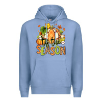 Colony Blue Tis' the season Fall American Football Premium Hoodie - RanaPortraitStore