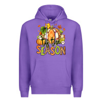Purple Tis' the season Fall American Football Premium Hoodie - RanaPortraitStore