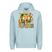 Blue Mist Tis' the season Fall American Football Premium Hoodie - RanaPortraitStore