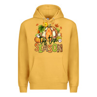 Mustard Tis' the season Fall American Football Premium Hoodie - RanaPortraitStore