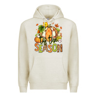 Oatmeal Heather Tis' the season Fall American Football Premium Hoodie - RanaPortraitStore