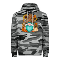 Slate Camo Western Fall gnome Premium Hoodie - RanaPortraitStore