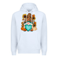 White Western Fall gnome Premium Hoodie - RanaPortraitStore