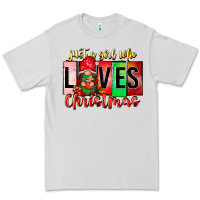 Dove Grey just a girl who loves christmas Premium Tee - CowhideDigitalArt
