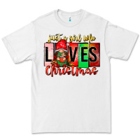 White just a girl who loves christmas Premium Tee - CowhideDigitalArt