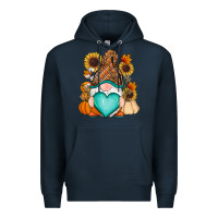 Navy Western Fall gnome Premium Hoodie - RanaPortraitStore