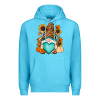 Ocean Blue Western Fall gnome Premium Hoodie - RanaPortraitStore