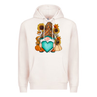 Pale Pink Western Fall gnome Premium Hoodie - RanaPortraitStore