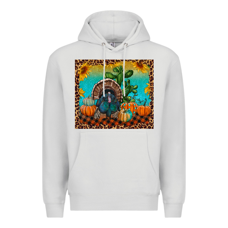 Western Fall Thanksgiving Turkey Premium Hoodie by RanaPortraitStore | Teevron