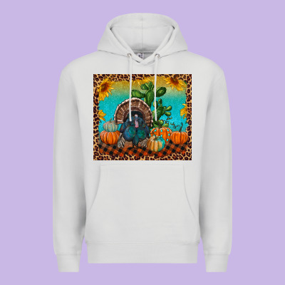 Premium Hoodie Western Fall Thanksgiving Turkey