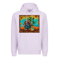 Lilac Western Fall Thanksgiving Turkey Premium Hoodie - RanaPortraitStore