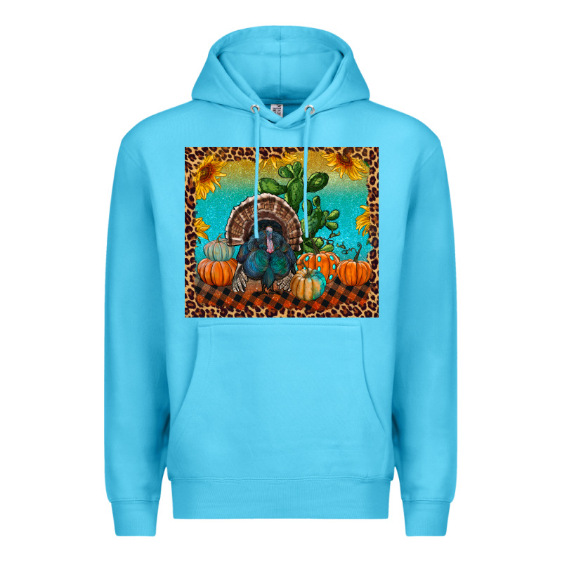 Western Fall Thanksgiving Turkey Premium Hoodie by RanaPortraitStore | Teevron