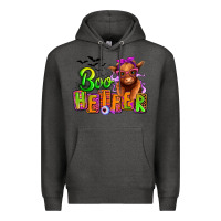 Charcoal Heather Boo Heifer baby Cow Premium Hoodie - RanaPortraitStore