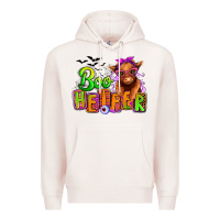 Pale Pink Boo Heifer baby Cow Premium Hoodie - RanaPortraitStore