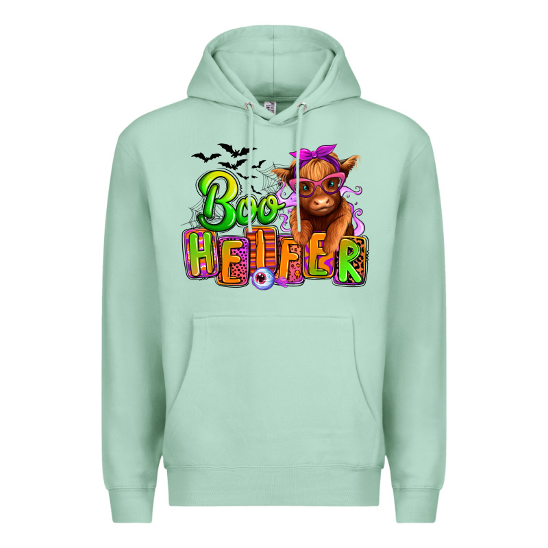 Boo Heifer Baby Cow Premium Hoodie by RanaPortraitStore | Teevron