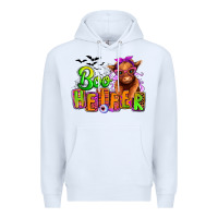 White Boo Heifer baby Cow Premium Hoodie - RanaPortraitStore
