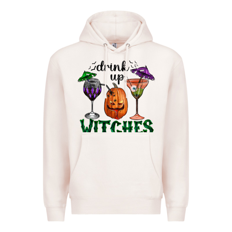Drink Up Witches Halloween Premium Hoodie by RanaPortraitStore | Teevron
