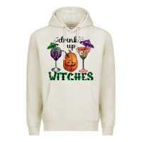 Oatmeal Heather Drink Up Witches Halloween Premium Hoodie - RanaPortraitStore