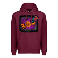 Burgundy Boo Halloween Premium Hoodie - RanaPortraitStore
