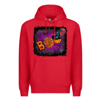 Red Boo Halloween Premium Hoodie - RanaPortraitStore