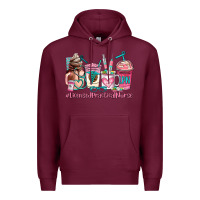 Burgundy licensed practical nurse  coffee cup Premium Hoodie - AdoDesignShop