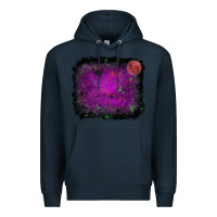 Navy Halloween background Premium Hoodie - RanaPortraitStore