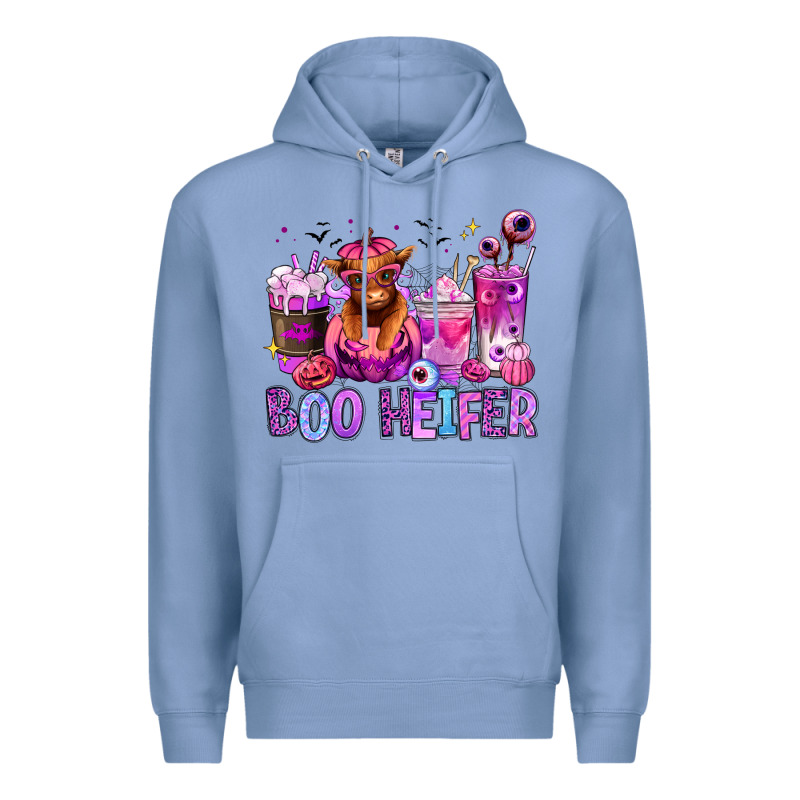 Halloween Boo Heifer Coffee Cups Premium Hoodie by RanaPortraitStore | Teevron