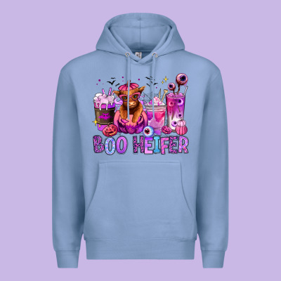 Premium Hoodie Halloween boo Heifer coffee cups
