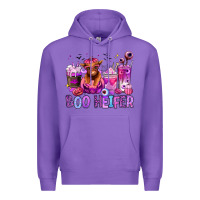 Purple Halloween boo Heifer coffee cups Premium Hoodie - RanaPortraitStore