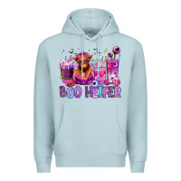 Blue Mist Halloween boo Heifer coffee cups Premium Hoodie - RanaPortraitStore