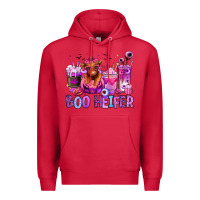 Cardinal Halloween boo Heifer coffee cups Premium Hoodie - RanaPortraitStore