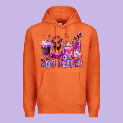 Premium Hoodie Halloween boo Heifer coffee cups