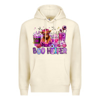 Sandshell Halloween boo Heifer coffee cups Premium Hoodie - RanaPortraitStore