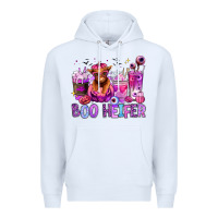White Halloween boo Heifer coffee cups Premium Hoodie - RanaPortraitStore