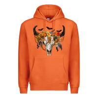 Carrot Halloween Bull Skull Premium Hoodie - RanaPortraitStore
