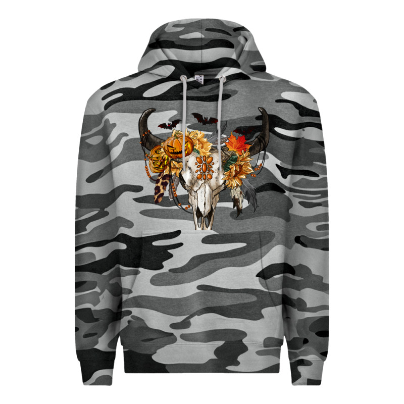 Halloween Bull Skull Premium Hoodie by RanaPortraitStore | Teevron