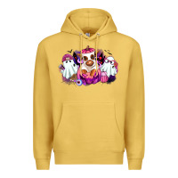 Antique Gold Halloween ghost Heifer Premium Hoodie - RanaPortraitStore