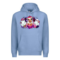 Colony Blue Halloween ghost Heifer Premium Hoodie - RanaPortraitStore