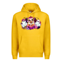 Lemon Halloween ghost Heifer Premium Hoodie - RanaPortraitStore