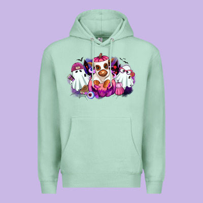 Premium Hoodie Halloween ghost Heifer