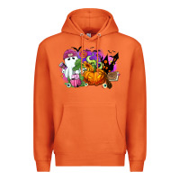 Carrot Halloween ghost and jack o lantern Premium Hoodie - RanaPortraitStore