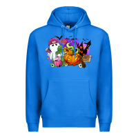True Royal Halloween ghost and jack o lantern Premium Hoodie - RanaPortraitStore