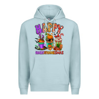 Blue Mist Happy Hallothanksmas coffee cups Premium Hoodie - RanaPortraitStore